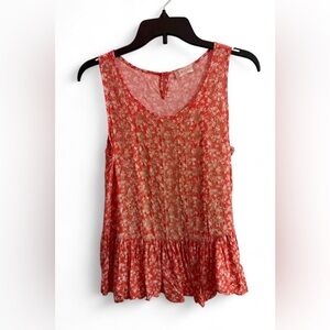 Altar'd State Orange Floral Blouse